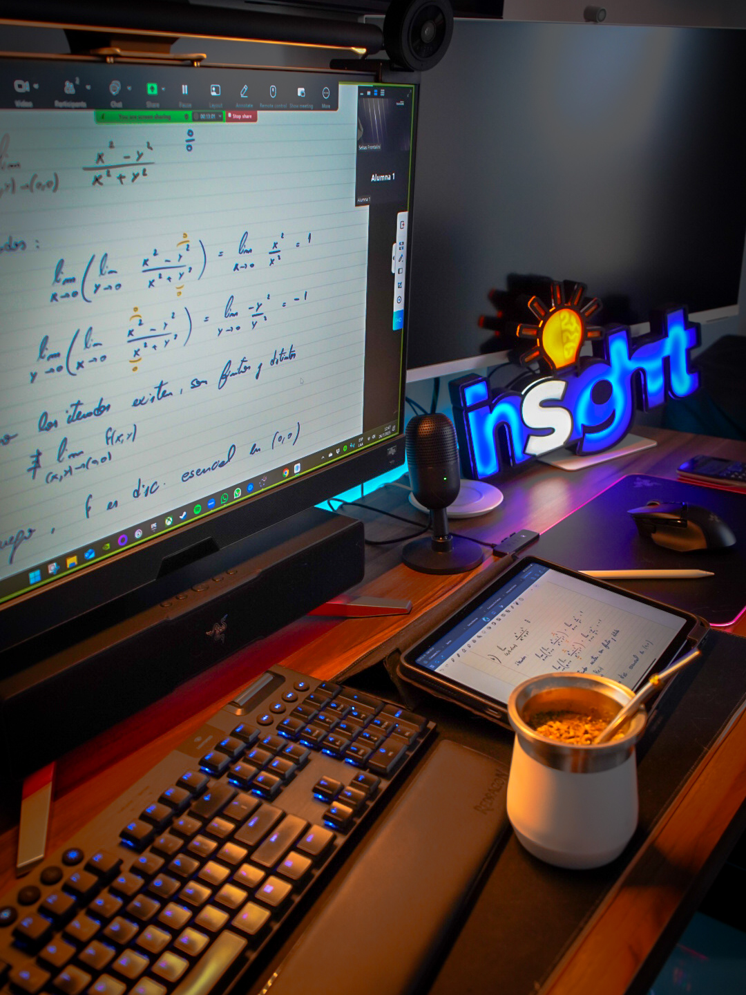 Análisis en clase virtual